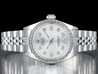 Rolex Datejust 26 Customized Argento Jubilee 6924 Silver Lining Diamonds - Double Dial